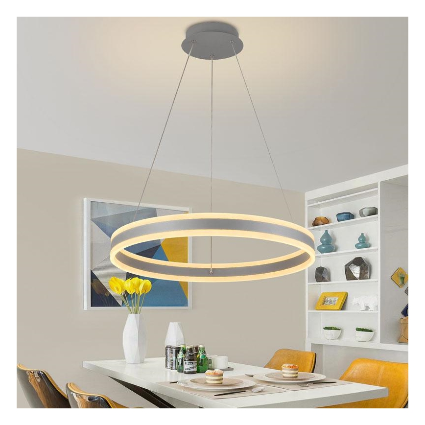 Dimmbare LED-Hängeleuchte an Schnur LED/85W/230V 3000-6500K + Fernbedienung