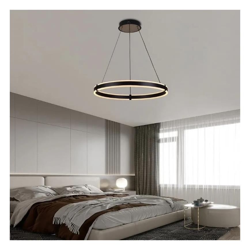 Dimmbare LED-Hängeleuchte an Schnur LED/85W/230V 3000-6500K + Fernbedienung