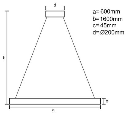 Dimmbare LED-Hängeleuchte an Schnur LED/85W/230V 3000-6500K + Fernbedienung