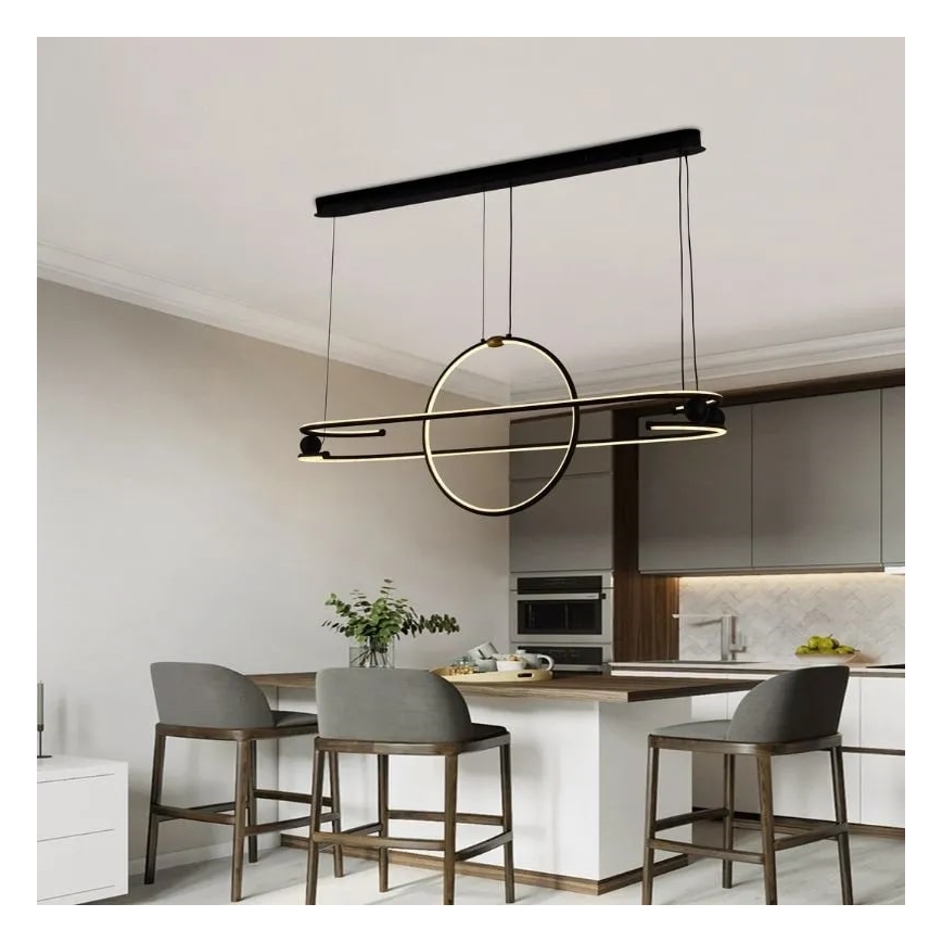 Dimmbare LED-Hängeleuchte an Schnur LED/95W/230V 3000-6500K + Fernbedienung