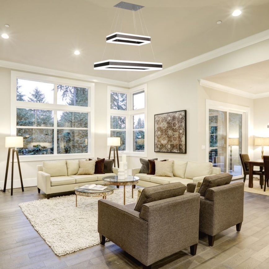 Dimmbare LED-Hängeleuchte LED/113W/230V 3000K braun