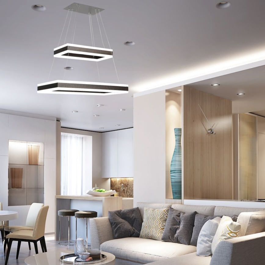 Dimmbare LED-Hängeleuchte LED/113W/230V 3000K braun