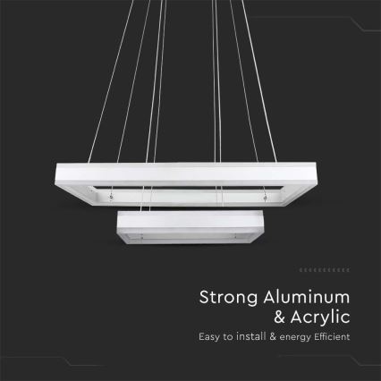 Dimmbare LED-Hängeleuchte LED/113W/230V 3000K weiß