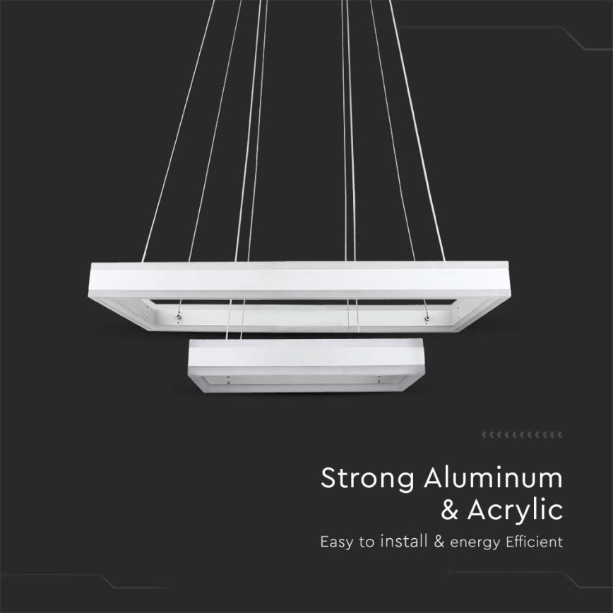 Dimmbare LED-Hängeleuchte LED/113W/230V 3000K weiß