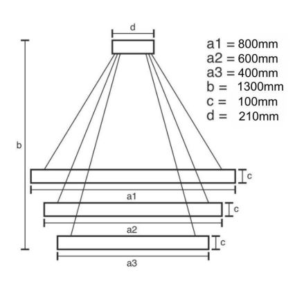 Dimmbarer LED-Kristallkronleuchter an einer Aufhängung LED/115W/230V 3000-6500K glänzendes Chrom + Fernbedienung