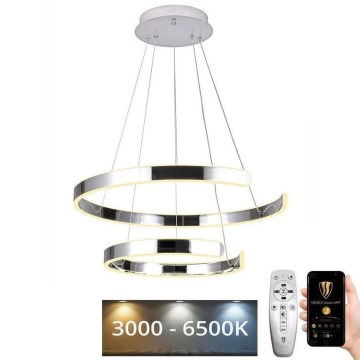 Dimmbare LED-Hängeleuchte LED/120W/230V 3000-6500K d 60 cm + Fernbedienung
