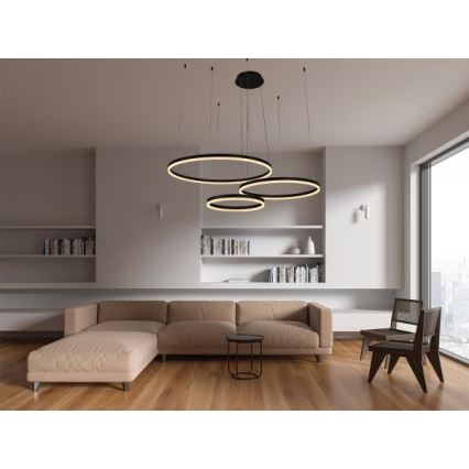 Dimmbare LED-Hängeleuchte LED/125W/230V 3000-6500K + Fernbedienung