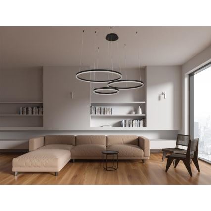 Dimmbare LED-Hängeleuchte LED/125W/230V 3000-6500K + Fernbedienung