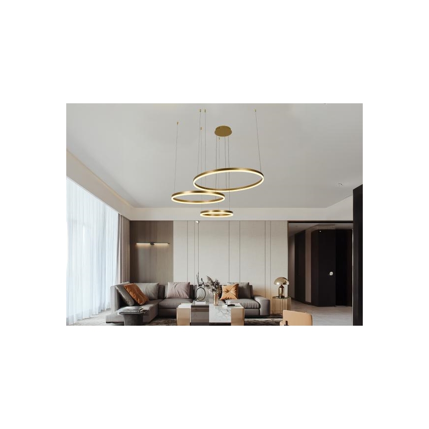 Dimmbare LED-Hängeleuchte LED/125W/230V 3000-6500K + Fernbedienung