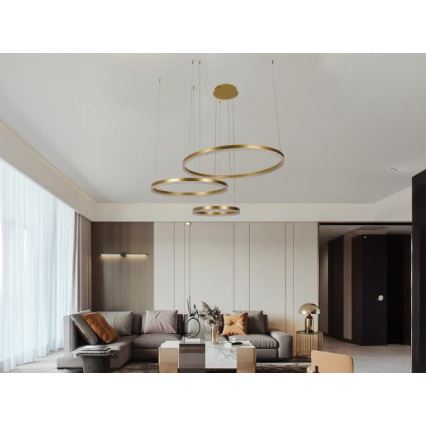 Dimmbare LED-Hängeleuchte LED/125W/230V 3000-6500K + Fernbedienung