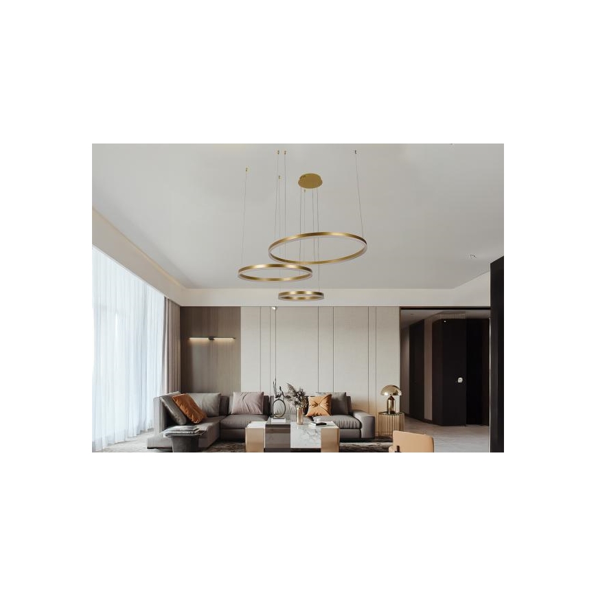 Dimmbare LED-Hängeleuchte LED/125W/230V 3000-6500K + Fernbedienung