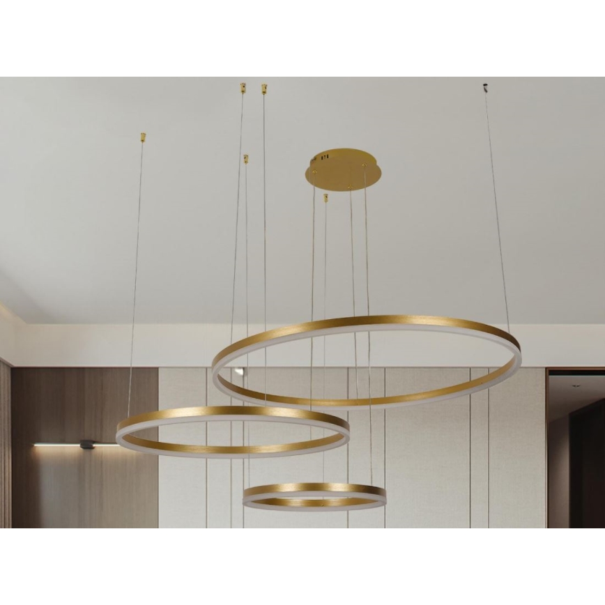 Dimmbare LED-Hängeleuchte LED/125W/230V 3000-6500K + Fernbedienung