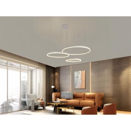 Dimmbare LED-Hängeleuchte LED/125W/230V 3000-6500K + Fernbedienung