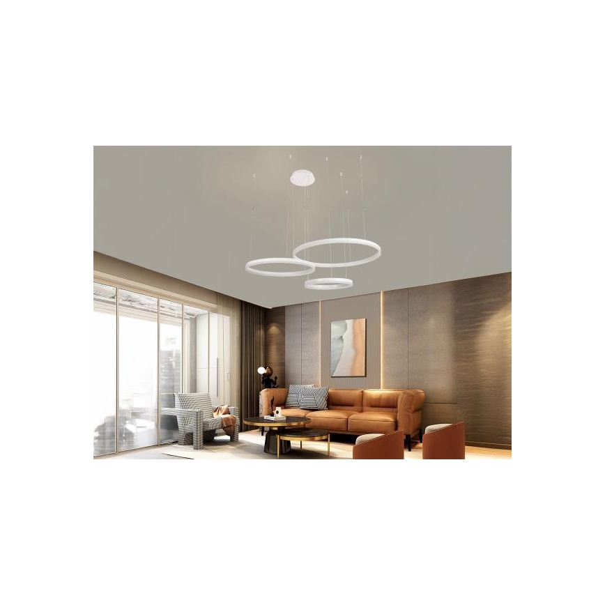 Dimmbare LED-Hängeleuchte LED/125W/230V 3000-6500K + Fernbedienung