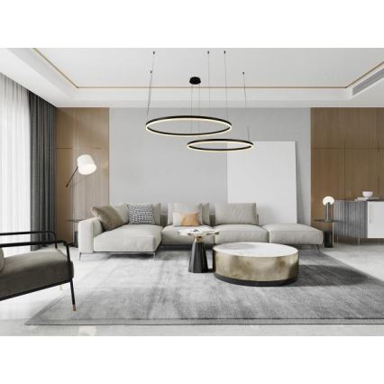 Dimmbare LED-Hängeleuchte LED/128W/230V 3000-6500K + Fernbedienung