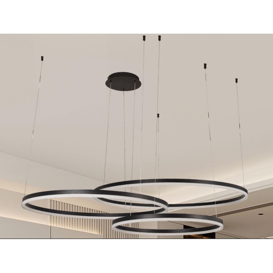 Dimmbare LED-Hängeleuchte LED/170W/230V 3000-6500K + Fernbedienung