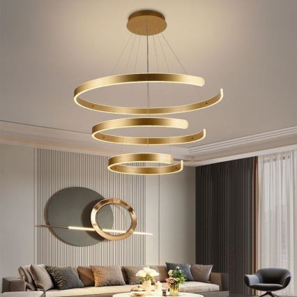 Dimmbare LED-Hängeleuchte LED/220W/230V 3000-6500K d 80 cm + Fernbedienung