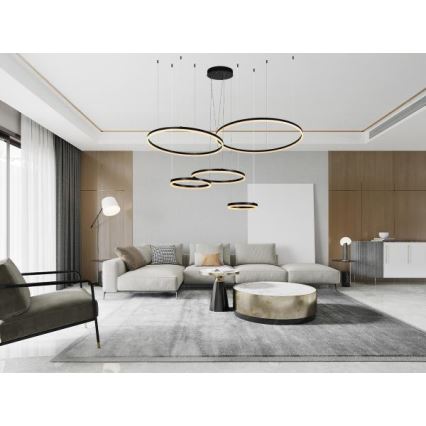 Dimmbare LED-Hängeleuchte LED/220W/230V 3000-6500K + Fernbedienung