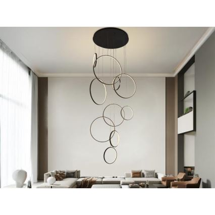 Dimmbare LED-Hängeleuchte LED/290W/230V 3000-6500K + Fernbedienung