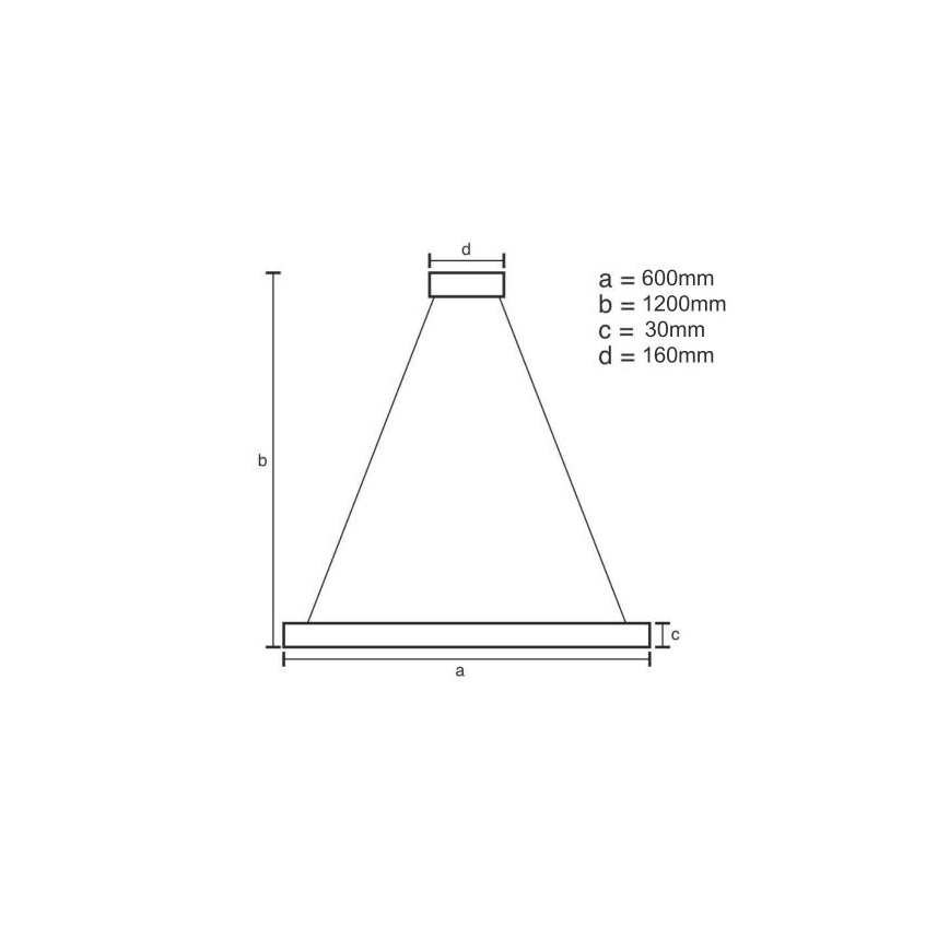 Dimmbare LED-Hängeleuchte LED/40W/230V 3000-6500K + Fernbedienung
