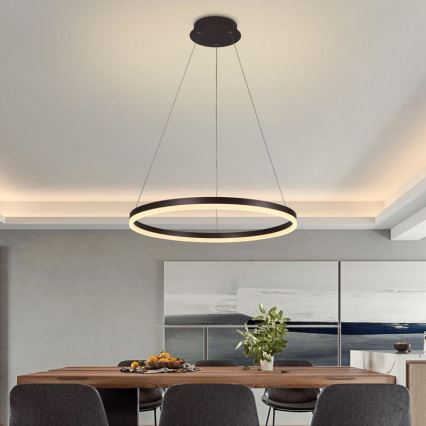 Dimmbare LED-Hängeleuchte LED/42W/230V 3000-6500K d 60 cm + Fernbedienung