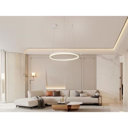 Dimmbare LED-Hängeleuchte LED/42W/230V 3000-6500K + Fernbedienung