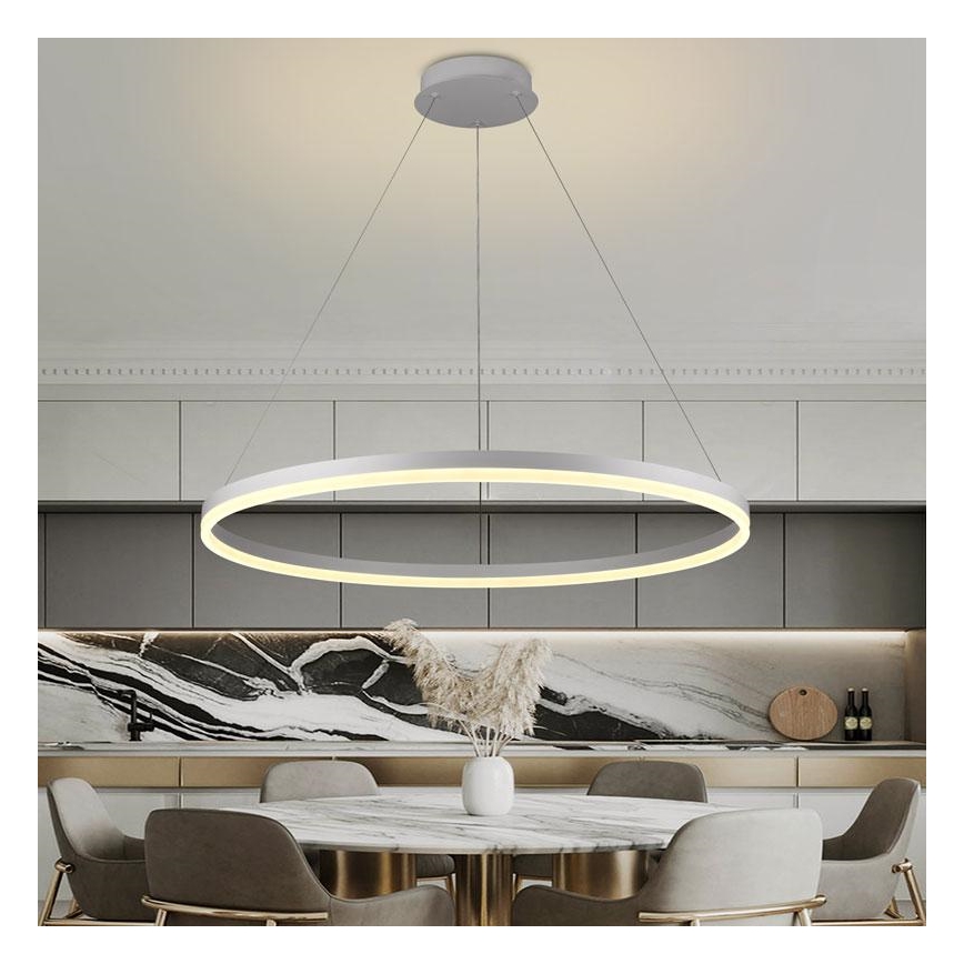 Dimmbare LED-Hängeleuchte LED/55W/230V 3000-6500K d 80 cm + Fernbedienung