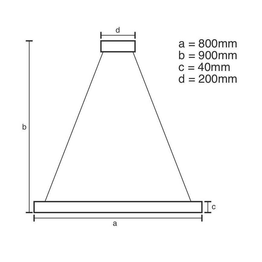 Dimmbare LED-Hängeleuchte LED/55W/230V 3000-6500K d 80 cm + Fernbedienung