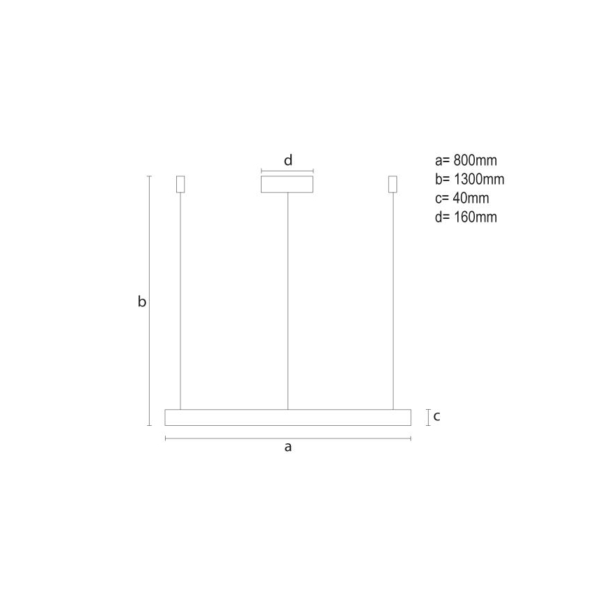 Dimmbare LED-Hängeleuchte LED/55W/230V 3000-6500K + Fernbedienung