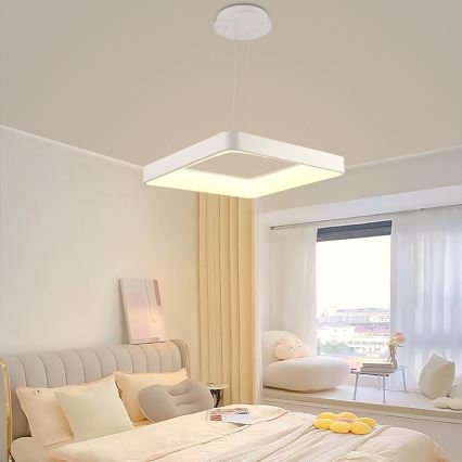 Dimmbare LED-Hängeleuchte LED/55W/230V 3000-6500K weiß + Fernbedienung