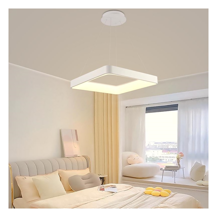 Dimmbare LED-Hängeleuchte LED/55W/230V 3000-6500K weiß + Fernbedienung