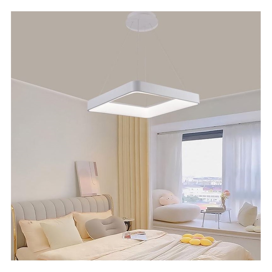 Dimmbare LED-Hängeleuchte LED/55W/230V 3000-6500K weiß + Fernbedienung