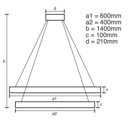 Dimmbarer LED-Kristallkronleuchter an einer Aufhängung LED/65W/230V 3000-6500K glänzendes Chrom + Fernbedienung