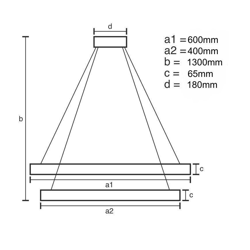 Dimmbarer LED-Kristallkronleuchter an einer Aufhängung LED/65W/230V 3000-6500K glänzendes Chrom + Fernbedienung