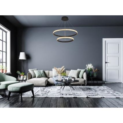 Dimmbare LED-Hängeleuchte LED/65W/230V 3000-6500K + Fernbedienung