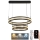 Dimmbare LED-Hängeleuchte LED/70W/230V 3000-6500K d 60 cm schwarz + Fernbedienung