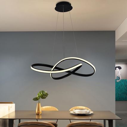 Dimmbare LED-Hängeleuchte LED/70W/230V 3000-6500K d 55 cm + Fernbedienung