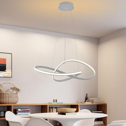 Dimmbare LED-Hängeleuchte LED/70W/230V 3000-6500K d 55 cm + Fernbedienung