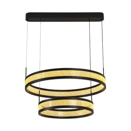 Dimmbare LED-Hängeleuchte LED/70W/230V 3000-6500K d 60 cm schwarz + Fernbedienung