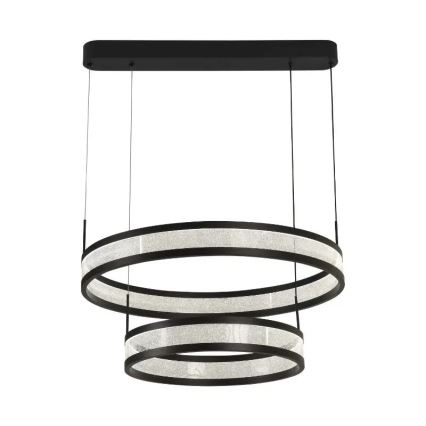 Dimmbare LED-Hängeleuchte LED/70W/230V 3000-6500K d 60 cm schwarz + Fernbedienung
