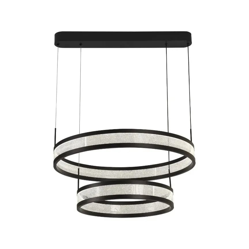 Dimmbare LED-Hängeleuchte LED/70W/230V 3000-6500K d 60 cm schwarz + Fernbedienung