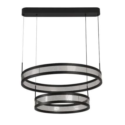 Dimmbare LED-Hängeleuchte LED/70W/230V 3000-6500K d 60 cm schwarz + Fernbedienung