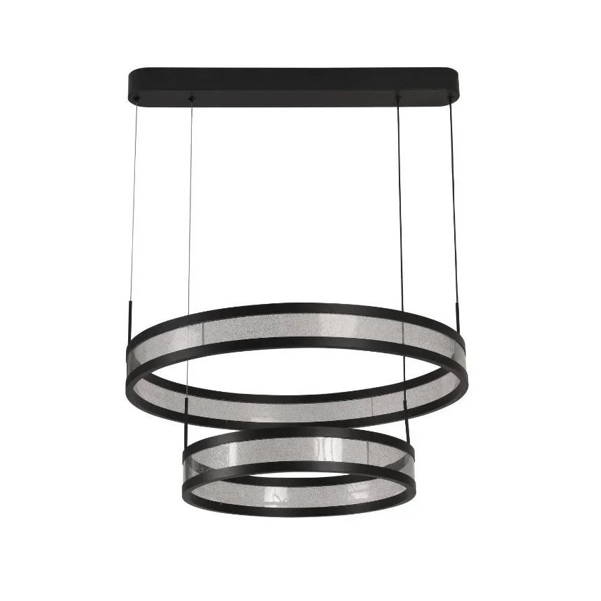 Dimmbare LED-Hängeleuchte LED/70W/230V 3000-6500K d 60 cm schwarz + Fernbedienung