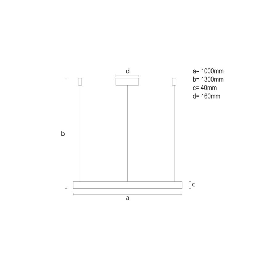 Dimmbare LED-Hängeleuchte LED/72W/230V 3000-6500K + Fernbedienung