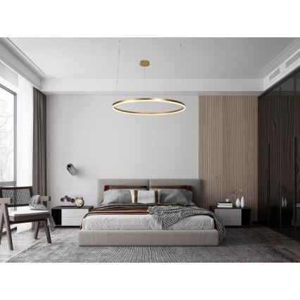 Dimmbare LED-Hängeleuchte LED/72W/230V 3000-6500K + Fernbedienung