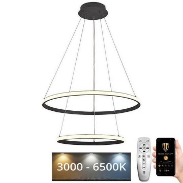 Dimmbare LED-Hängeleuchte LED/75W/230V 3000-6500K d 60 cm + Fernbedienung