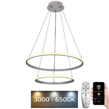 Dimmbare LED-Hängeleuchte LED/75W/230V 3000-6500K d 60 cm + Fernbedienung