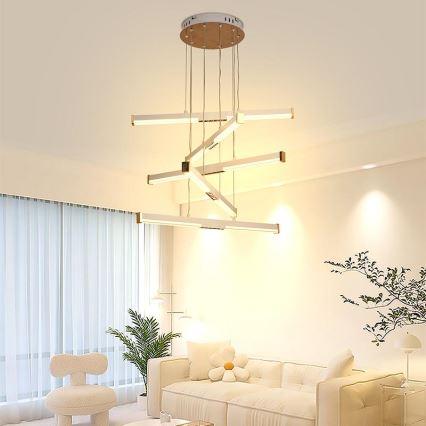 Dimmbare LED-Hängeleuchte LED/75W/230V 3000-6500K + Fernbedienung