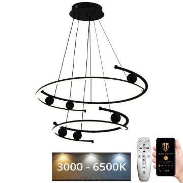 Dimmbare LED-Hängeleuchte LED/80W/230V 3000-6500K d 60 cm + Fernbedienung