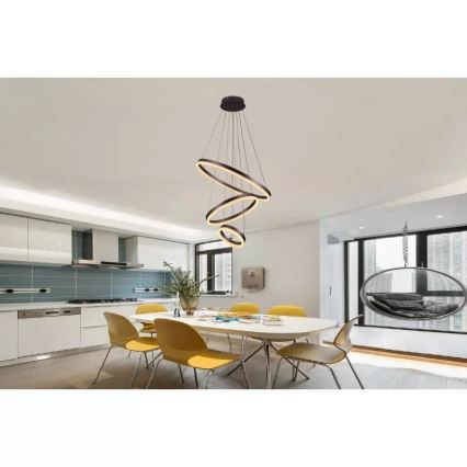 Dimmbare LED-Hängeleuchte LED/85W/230V 3000-6500K d 60 cm + Fernbedienung